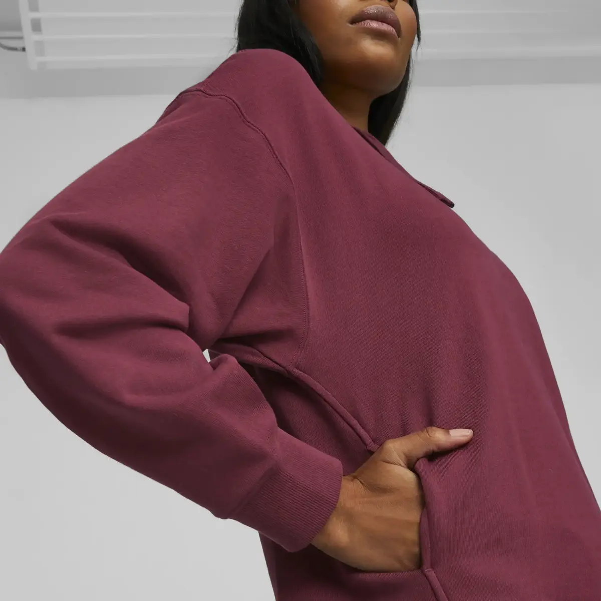 Puma HER Hoodie TR Bordo Kadın Sweatshirt