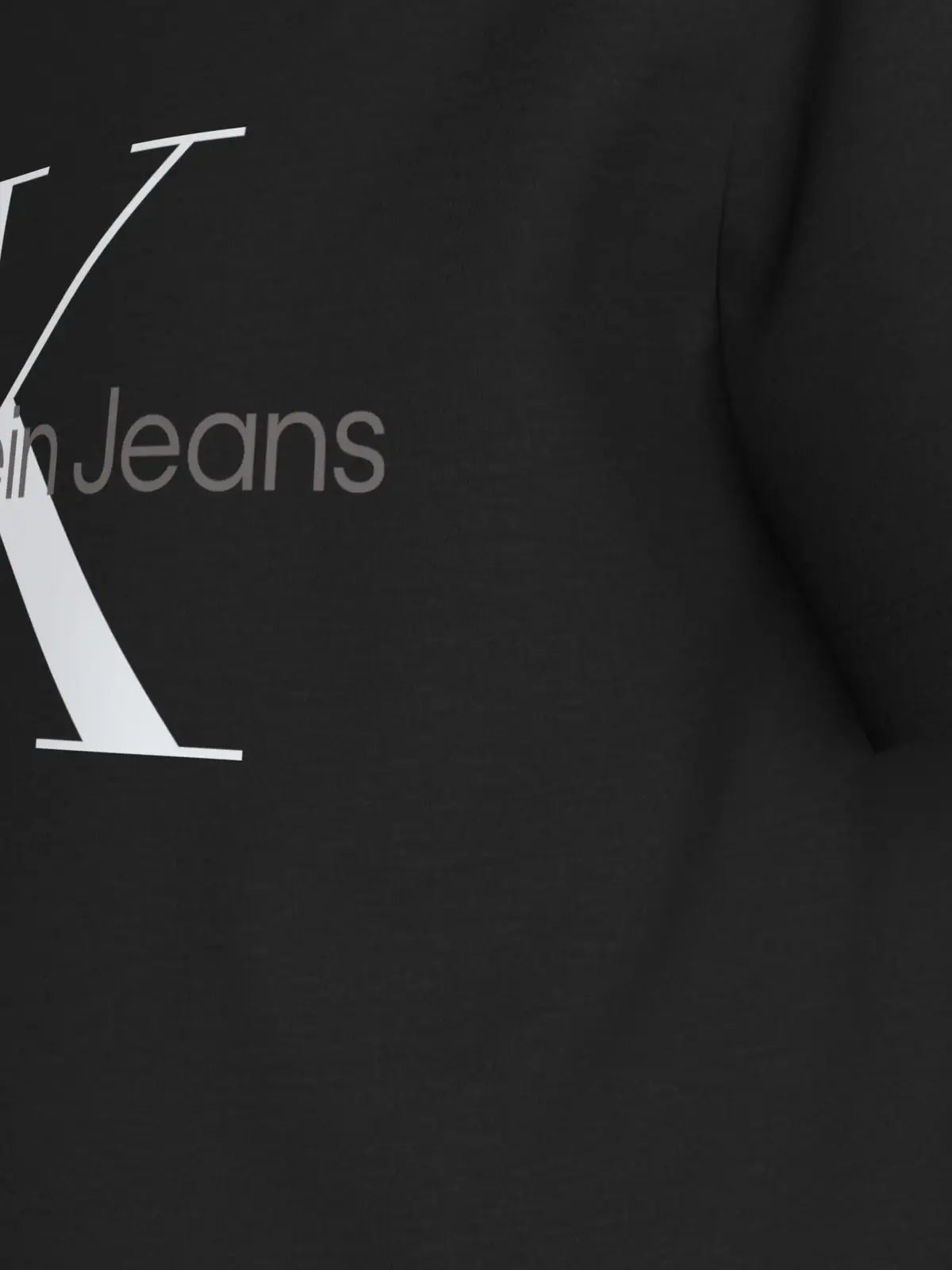 Calvin Klein CK MONOGRAM SS T-SHI, BEH Siyah Erkek T-Shirt & Polo