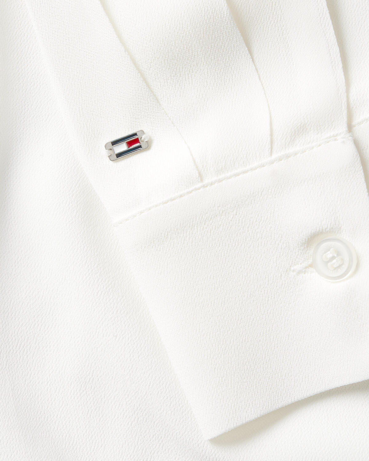 Tommy Hilfiger VISCOSE CREPE FLUID Kadın Krem Gömlek
