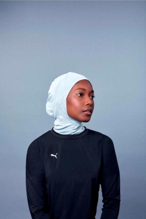 Puma Sports Hijab Platin Gri Unisex Hijab