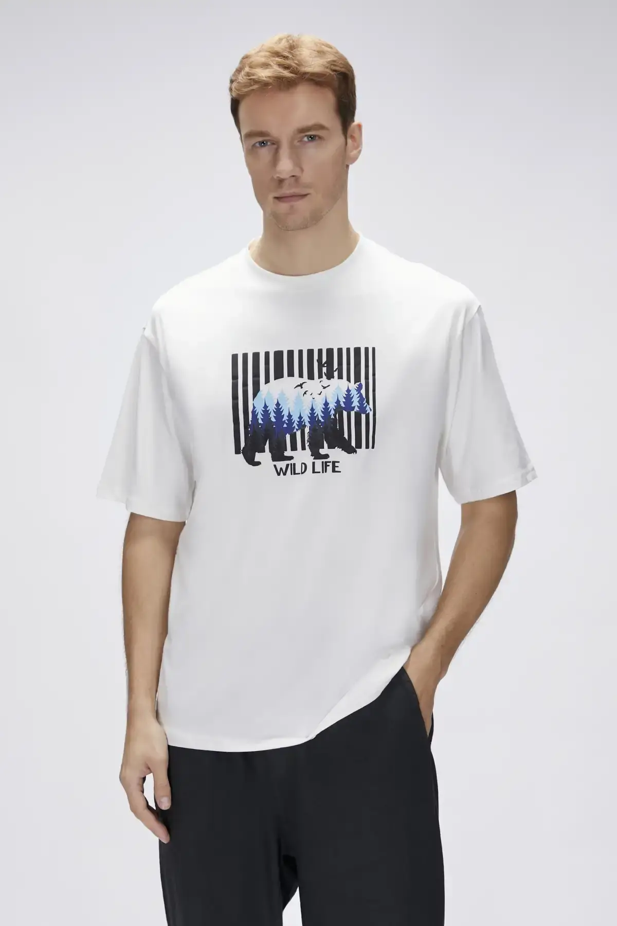 BAD BEAR REID T-SHIRT OS Erkek Beyaz T-Shirt