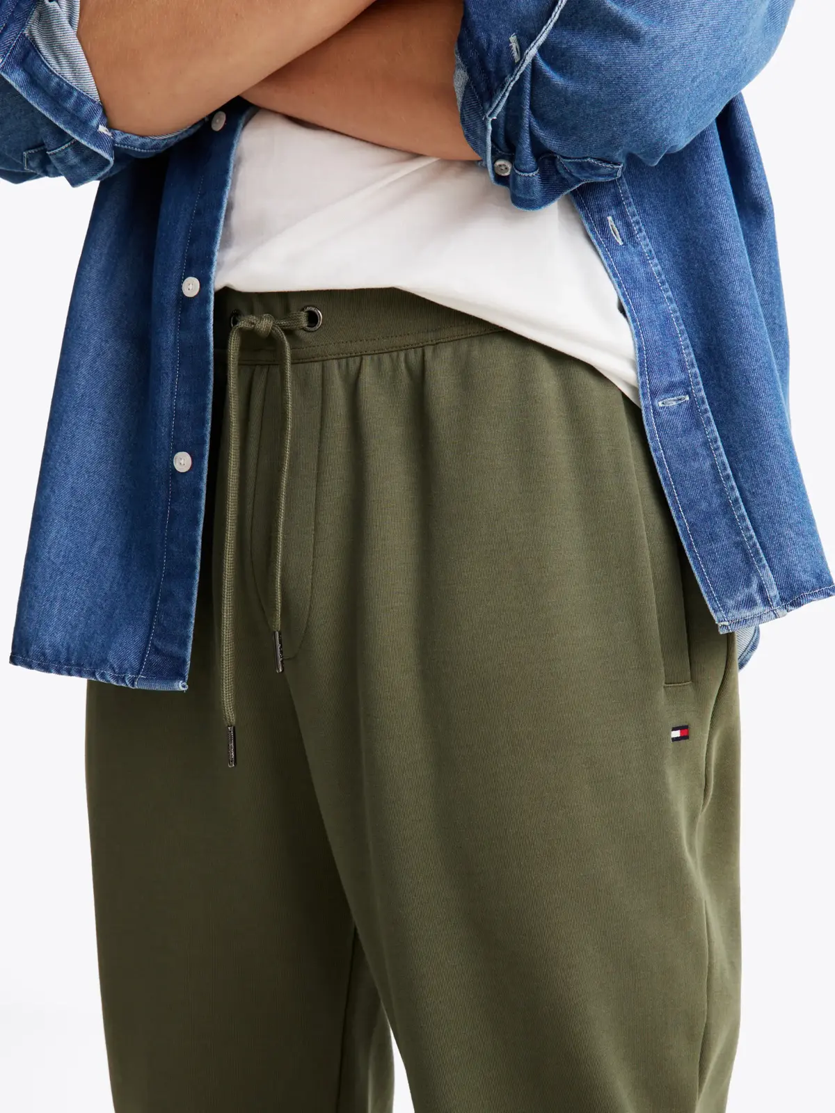 Tommy Hilfiger ESSENTIAL INTECHNO S, PLI Yeşil Erkek Eşofman Altı