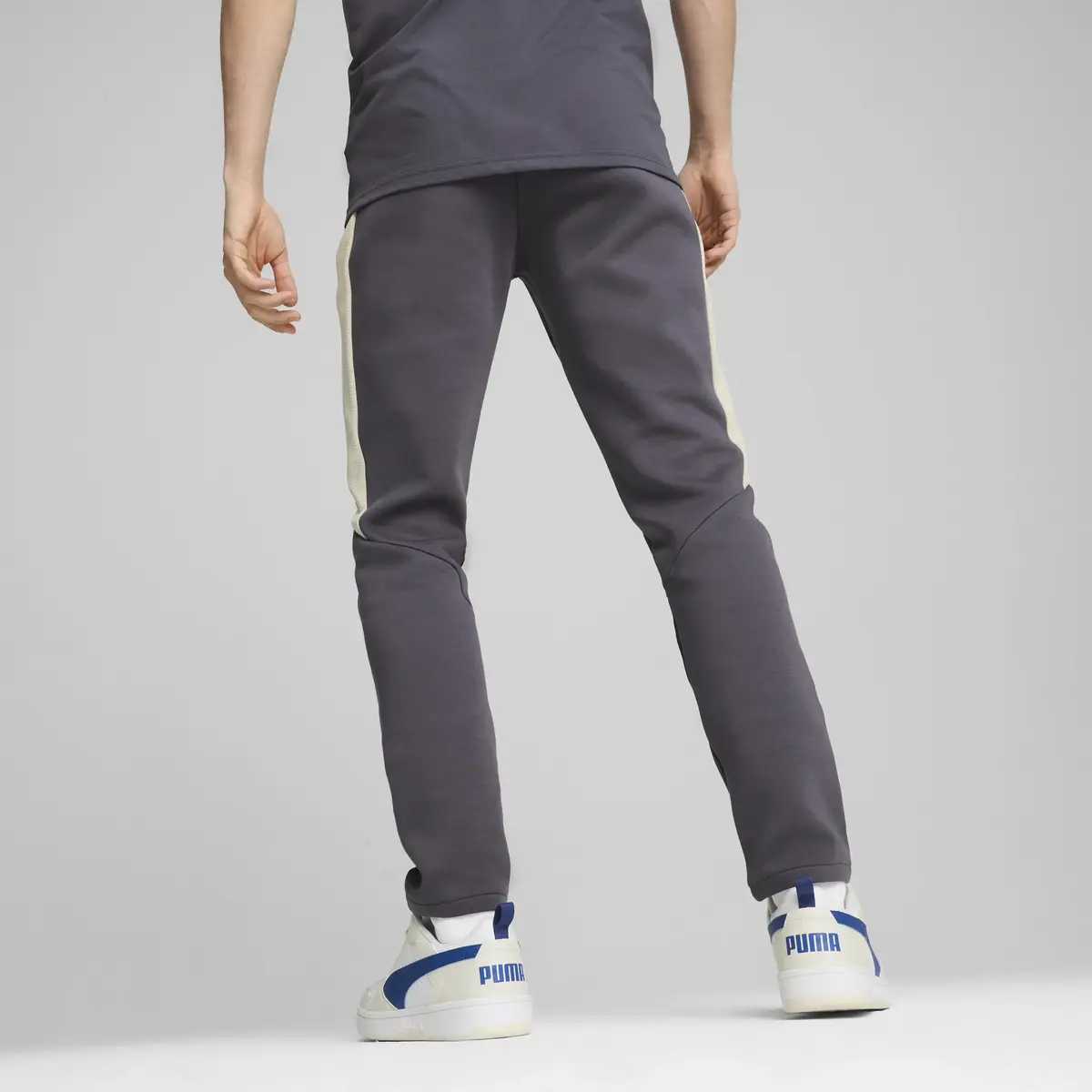 Puma EVOSTRIPE Pants Koyu Gri Erkek Eşofman Altı