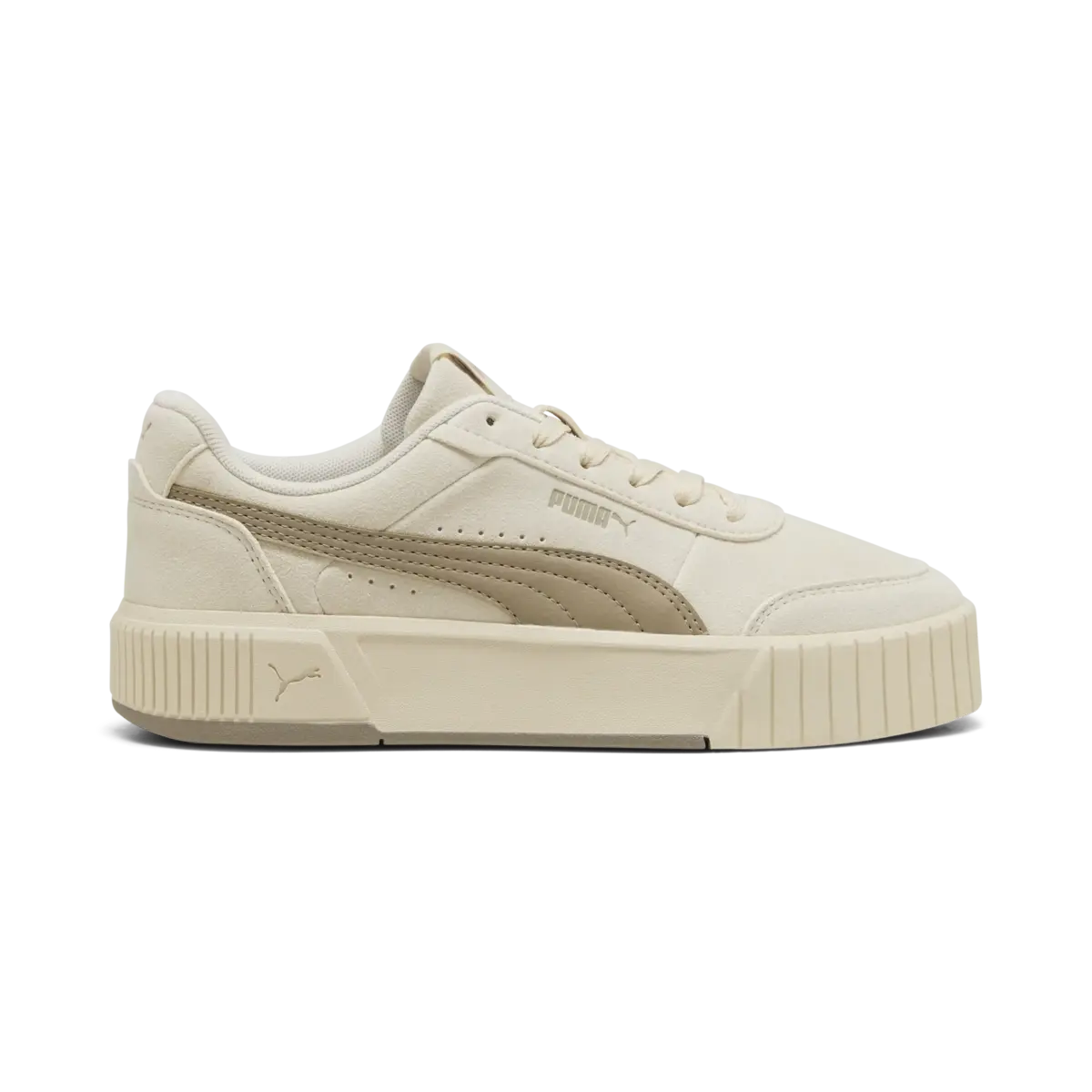 Puma Carina Mia SD Krem Kadın Spor Ayakkabı & Sneaker