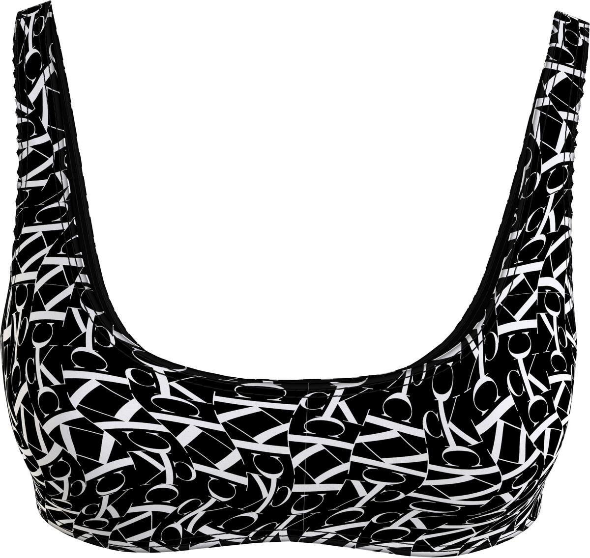 Calvin Klein BRALETTE-PRINT Kadın Siyah Bikini Üstü