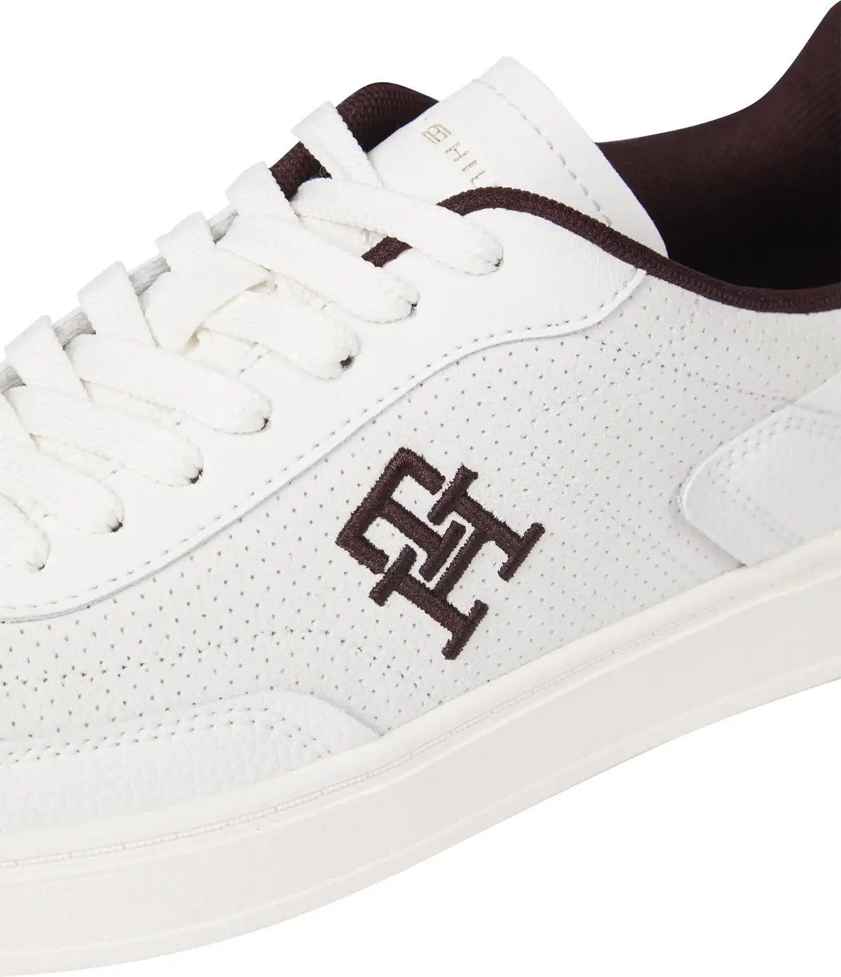 Tommy Hilfiger TH HERITAGE SNEAKER, 0K6 Beyaz Kadın Spor Ayakkabı & Sneaker