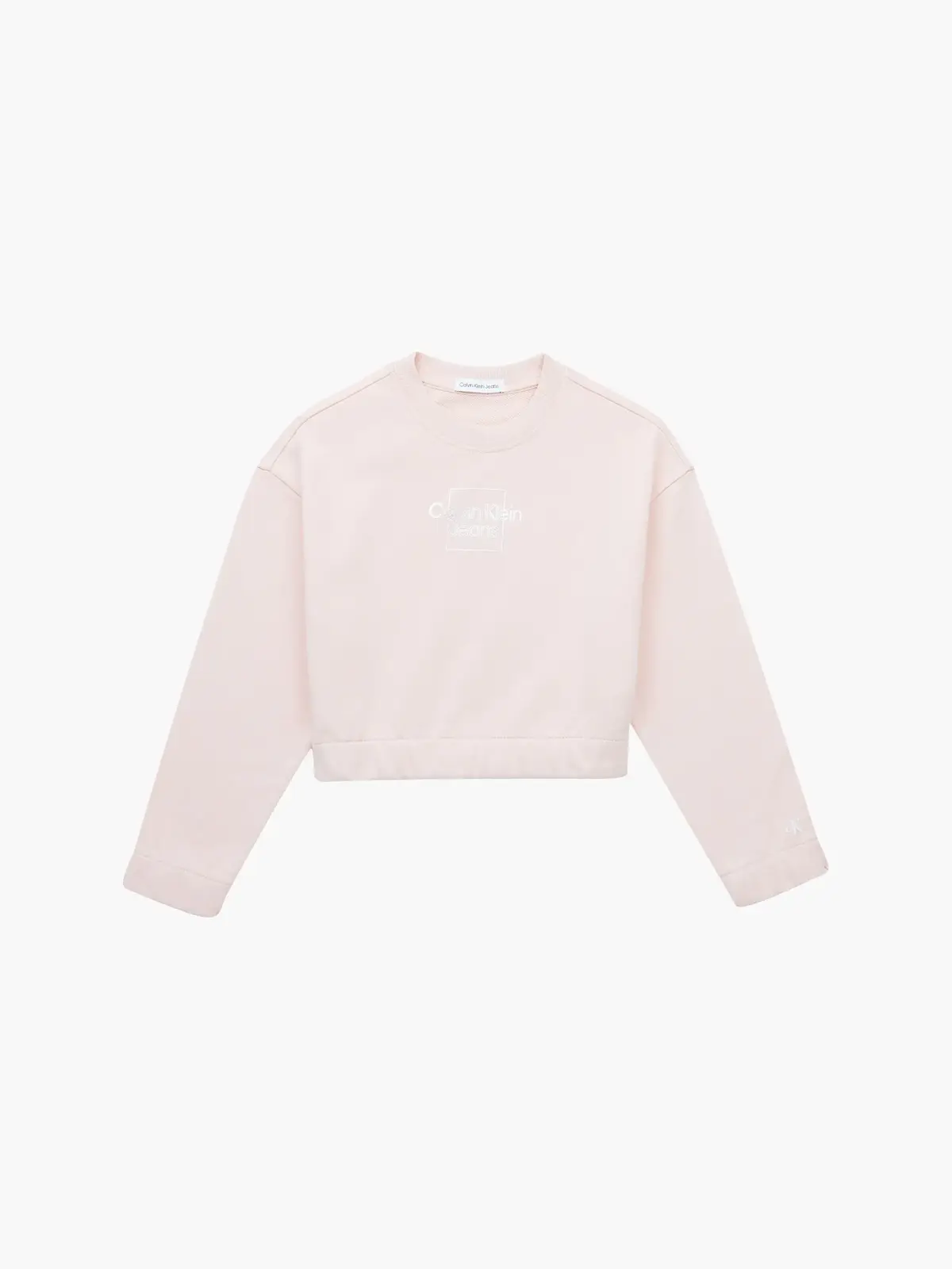 Calvin Klein METALLIC BOX LOGO SW Kadın Kahverengi Sweatshirt