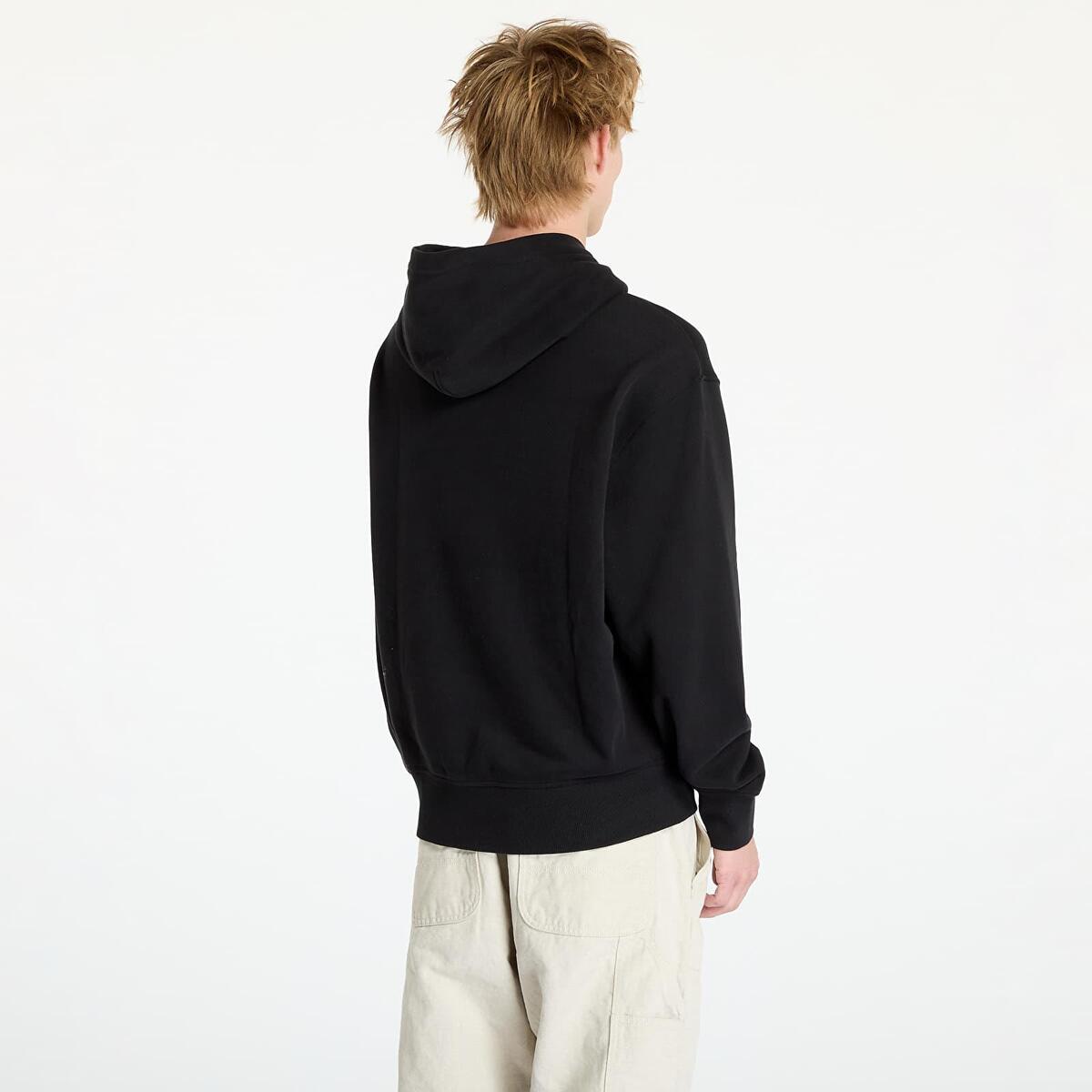 Calvin Klein EMBROIDERED BOX HOOD, BEH Siyah Erkek Hoodie