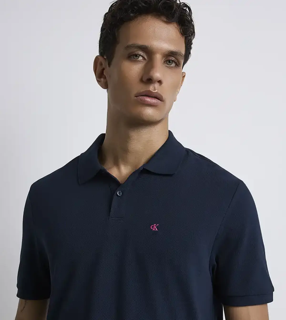 Calvin Klein SS CASUAL PIQUE CLASSIC POLO Antrasit Erkek Polo T-Shirt