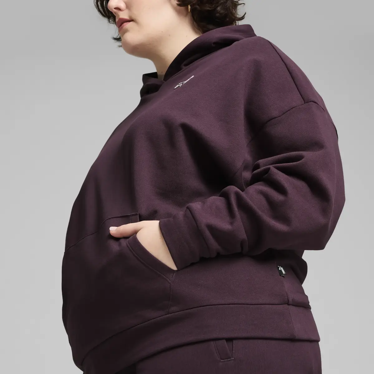 Puma BETTER ESSENTIALS Hoodie FL Bordo Kadın Sweatshirt