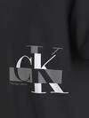 Calvin Klein GLITCHED CK LOGO TEE Erkek Siyah T-Shirt