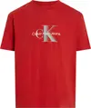 Calvin Klein MONOLOGO SHIFT TEE, XNI Kırmızı Erkek T-Shirt & Polo