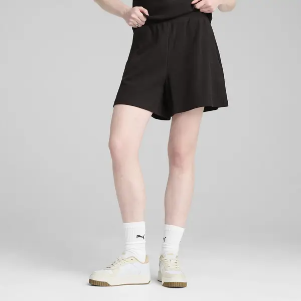 PUMA HER High-Waist Shorts Siyah Kadın Şort