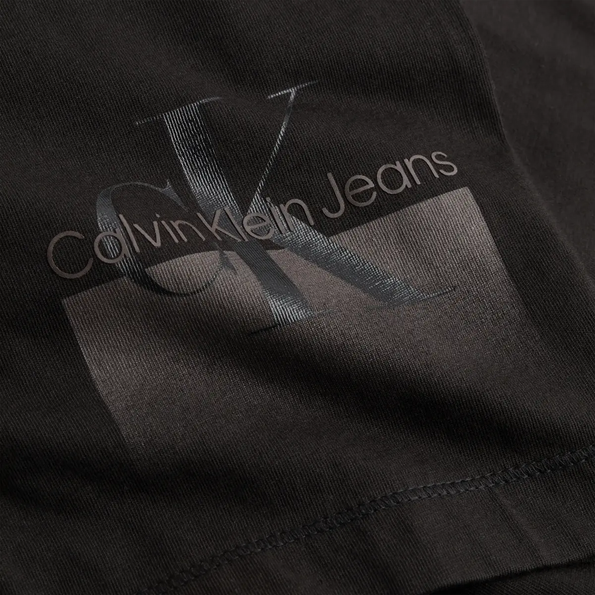 Calvin Klein MONOLOGO GRADIENT BO Erkek Siyah T-Shirt