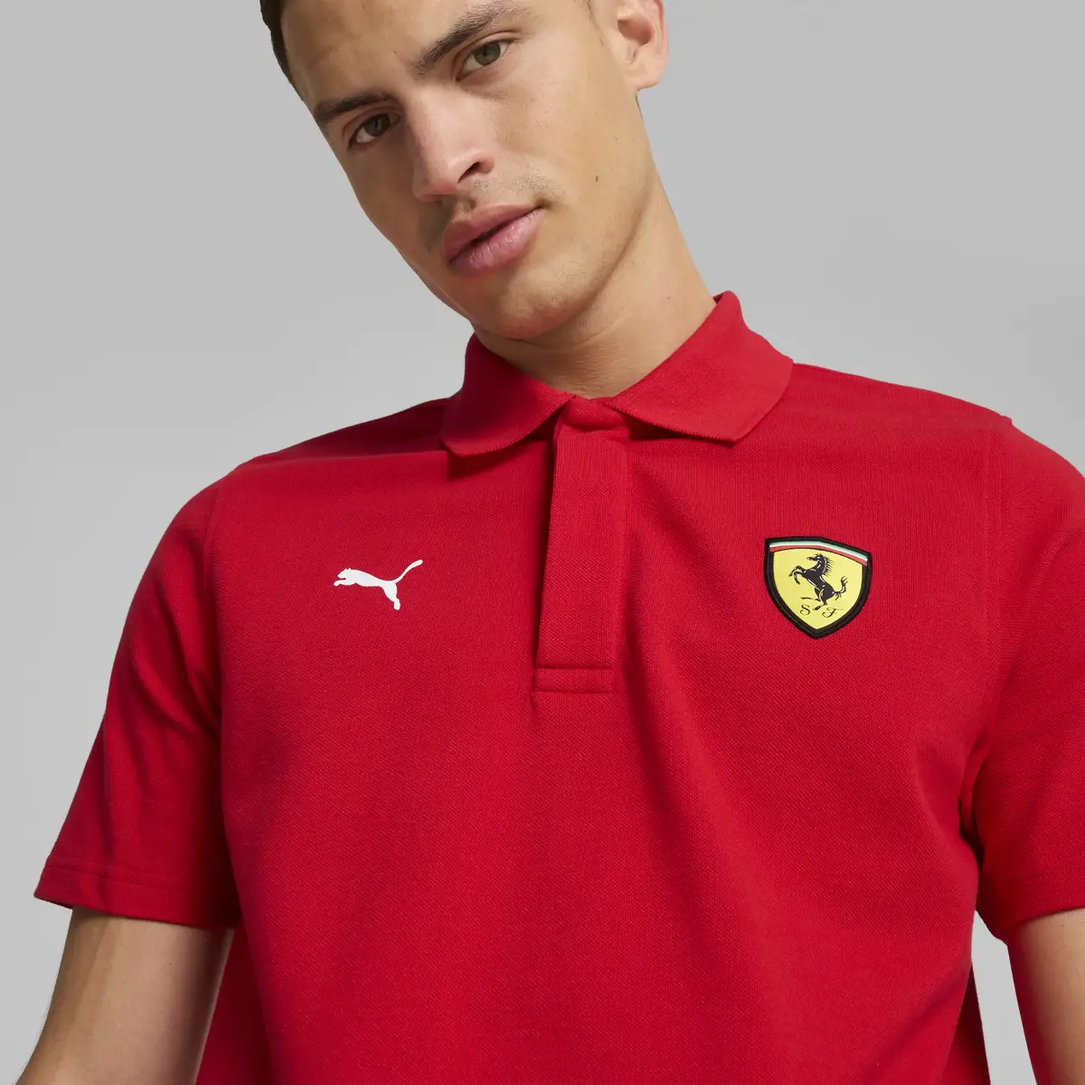 Puma Ferrari Race Graphic Polo Kırmızı Erkek T-shirt