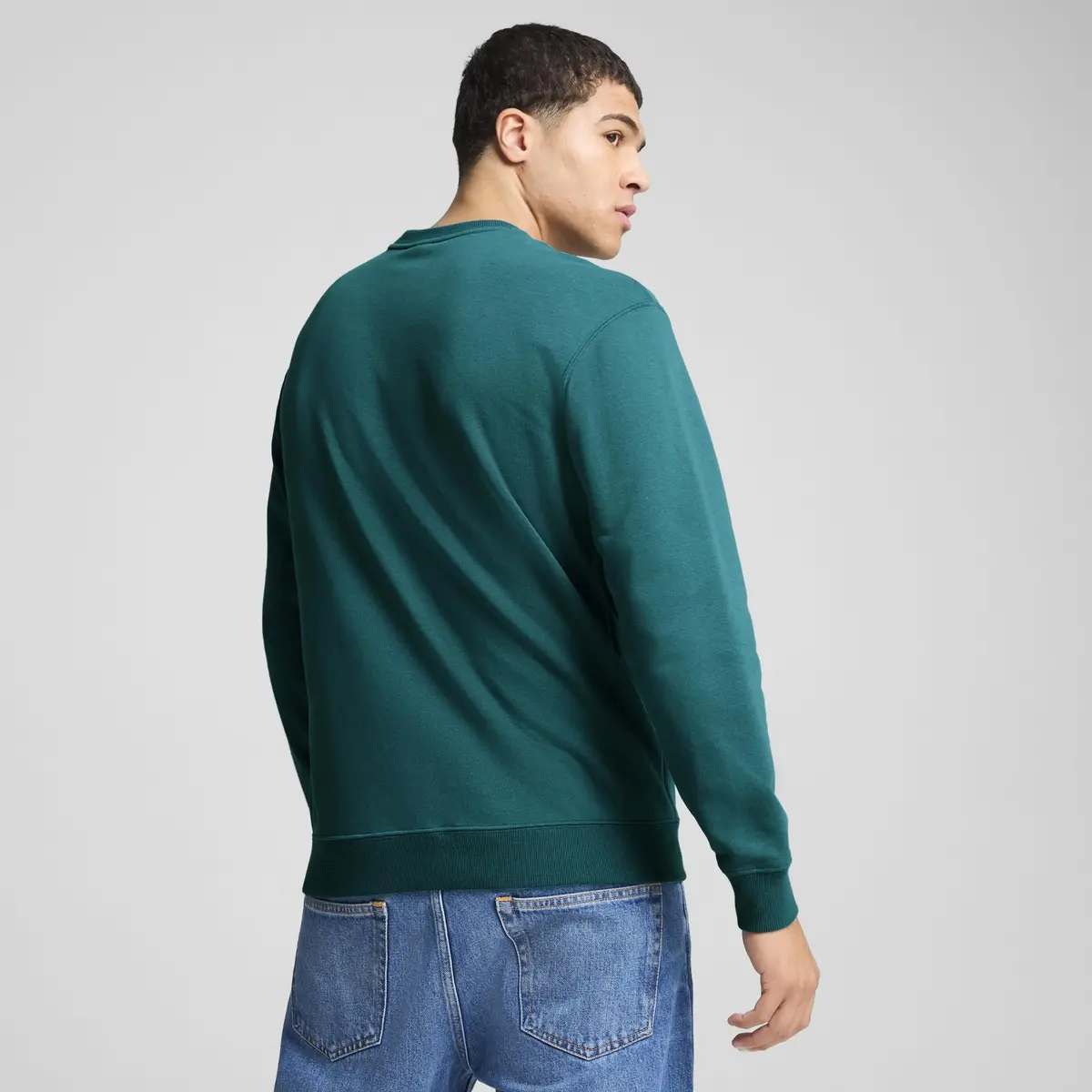 Puma SQUAD Crew Yeşil Erkek Sweatshirt