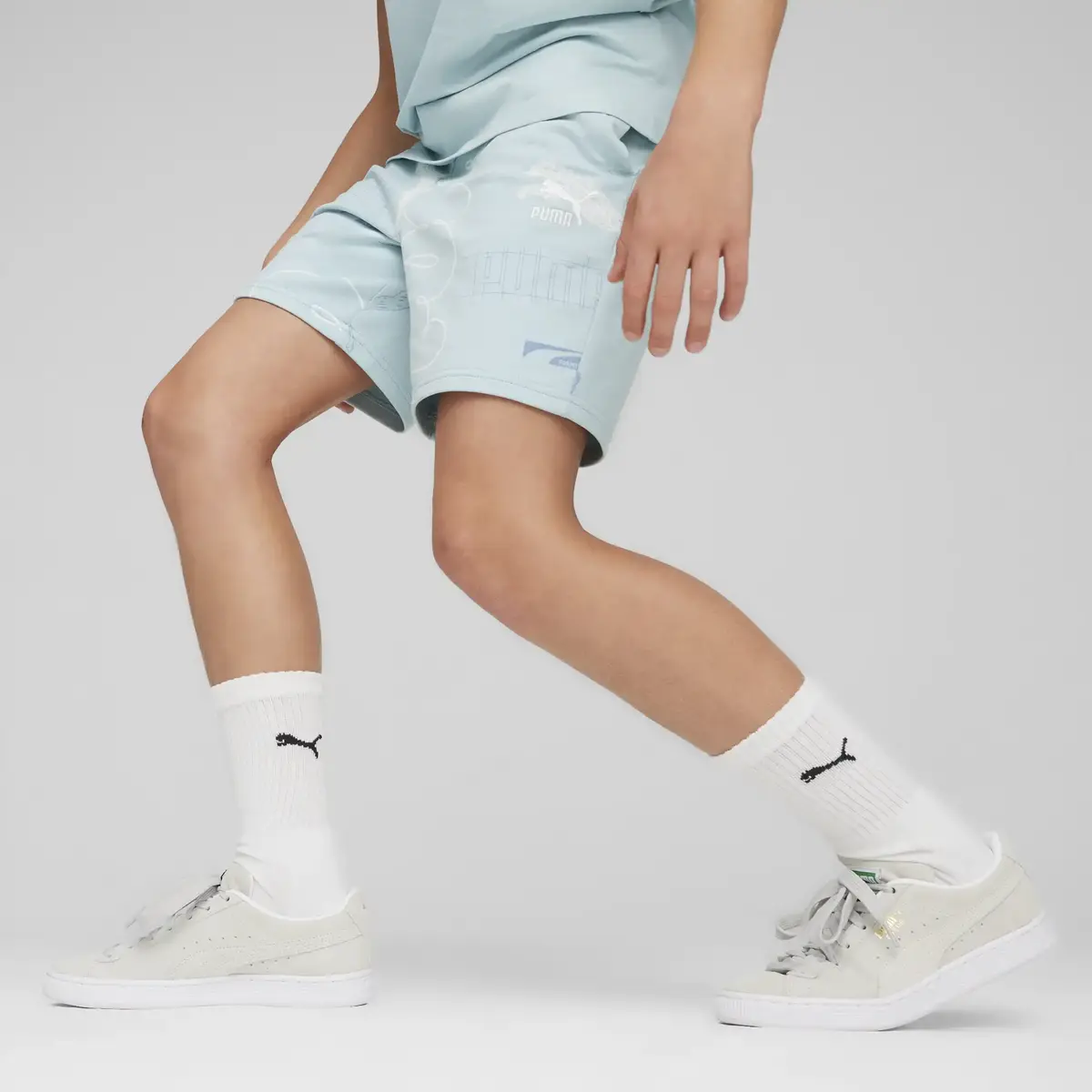 Puma CLASSICS BRAND LOVE Shorts Yeşil Çocuk Short