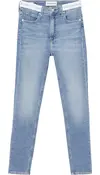 Calvin Klein HIGH RISE SUPER SKIN Kadın Mavi Kot Pantolon