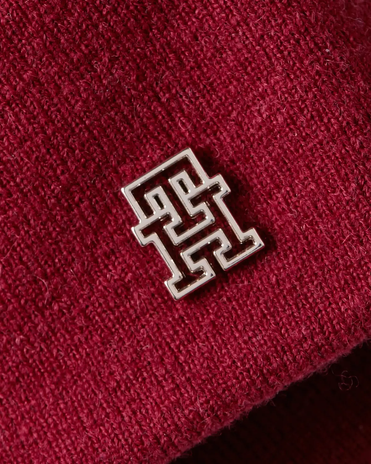 Tommy Hilfiger MONOGRAM ALL OVER BE Kadın Kırmızı Bere