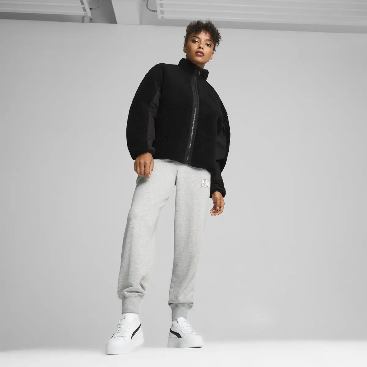 Puma Reversible Sherpa Jacket Siyah Kadın Ceket