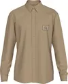 Calvin Klein WOVEN LABEL SHIRT, PF2 Kahverengi Erkek Gömlek