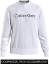 Calvin Klein HERO LOGO COMFORT SW Erkek Beyaz Sweatshirt