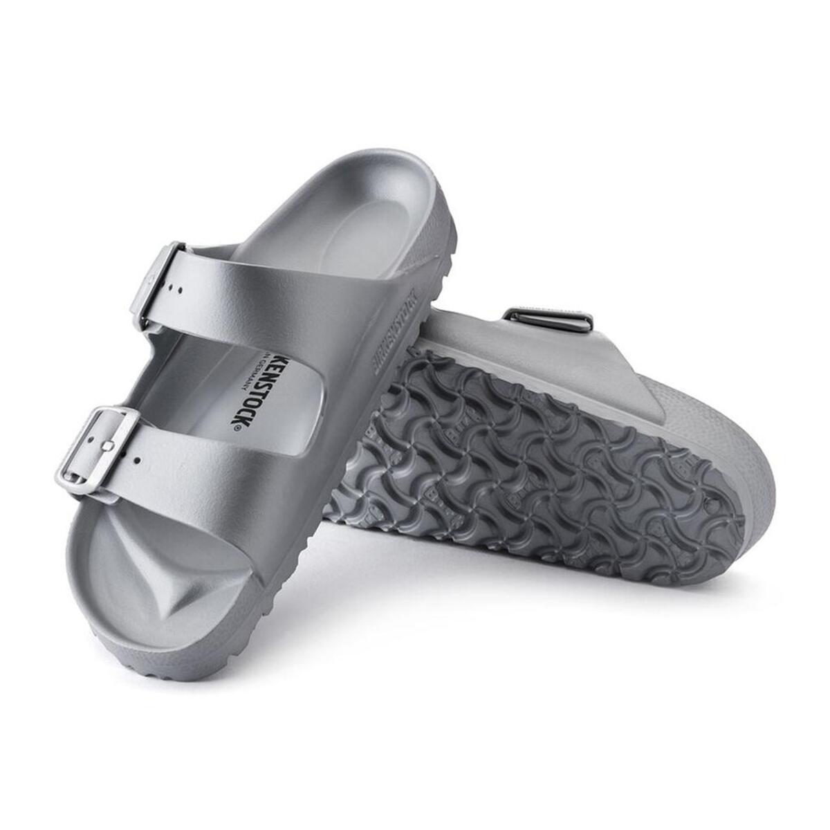 Birkenstock ARIZONA EVA METALLIC Gri Kadın Çift Bantlı Terlik