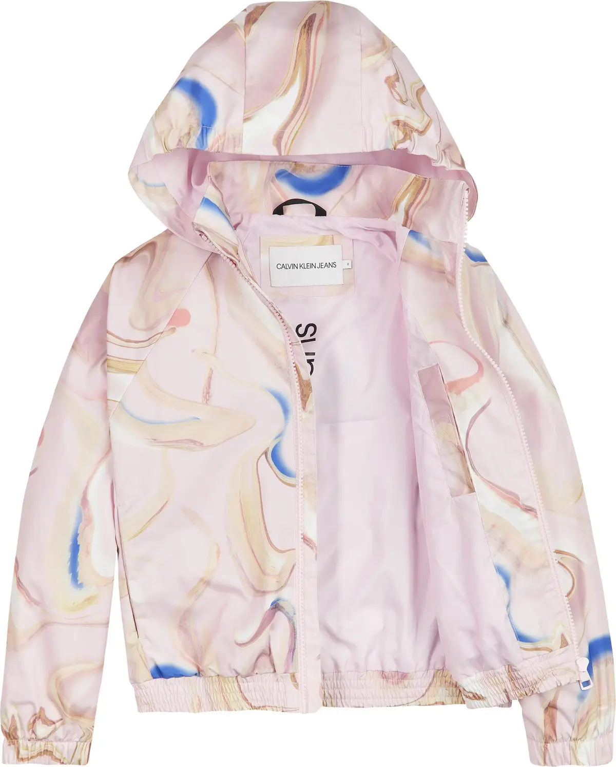 Calvin Klein LIQUID MARBLE JACKET Kadın Pembe Mont