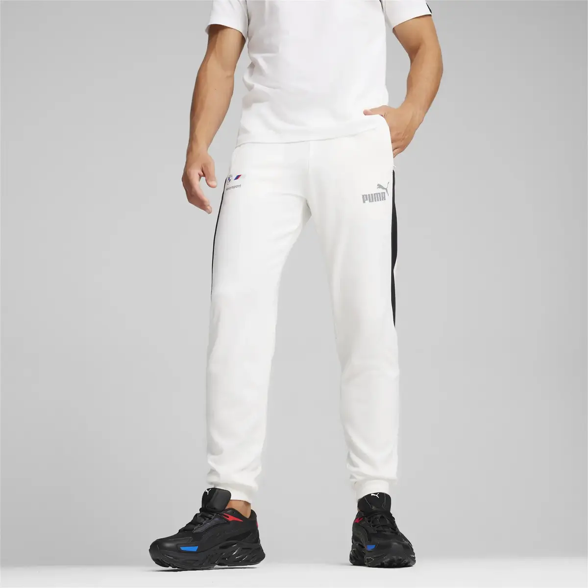 Puma BMW MMS MT7+ Sweat Pants Beyaz Erkek Eşofman Altı
