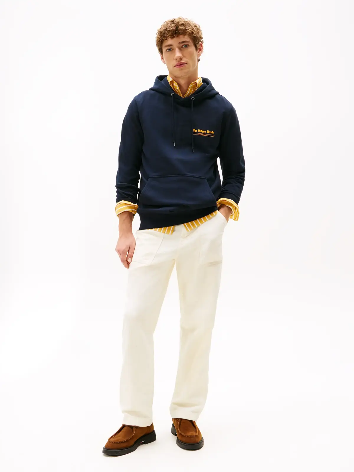 Tommy Hilfiger HILFIGER HERALD GRAP, DW5 Lacivert Erkek Sweatshirt