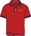 Tommy Hilfiger RWB PLACKET POLO SS, XLG Kırmızı Erkek Çocuk T-Shirt & Polo