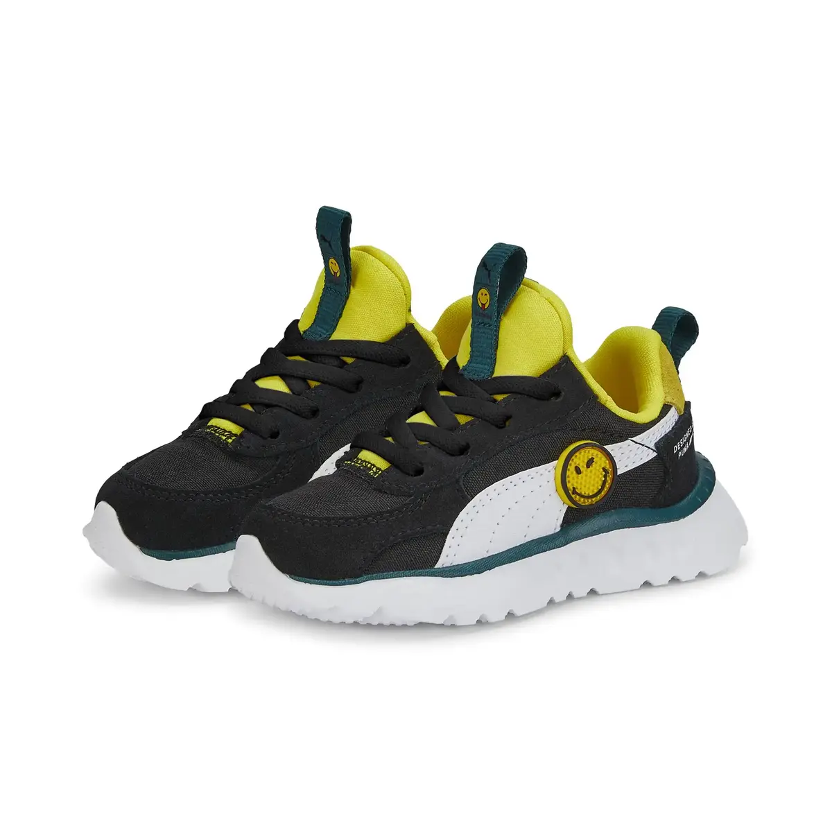 Puma Wr Flex Slip On Smıleyworld Inf Siyah Çocuk Çocuk Günlük Spor Ayakkabı