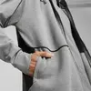 Puma BMW MMS Hooded Sweat Jacket Gri Erkek Fermuarlı Ceket