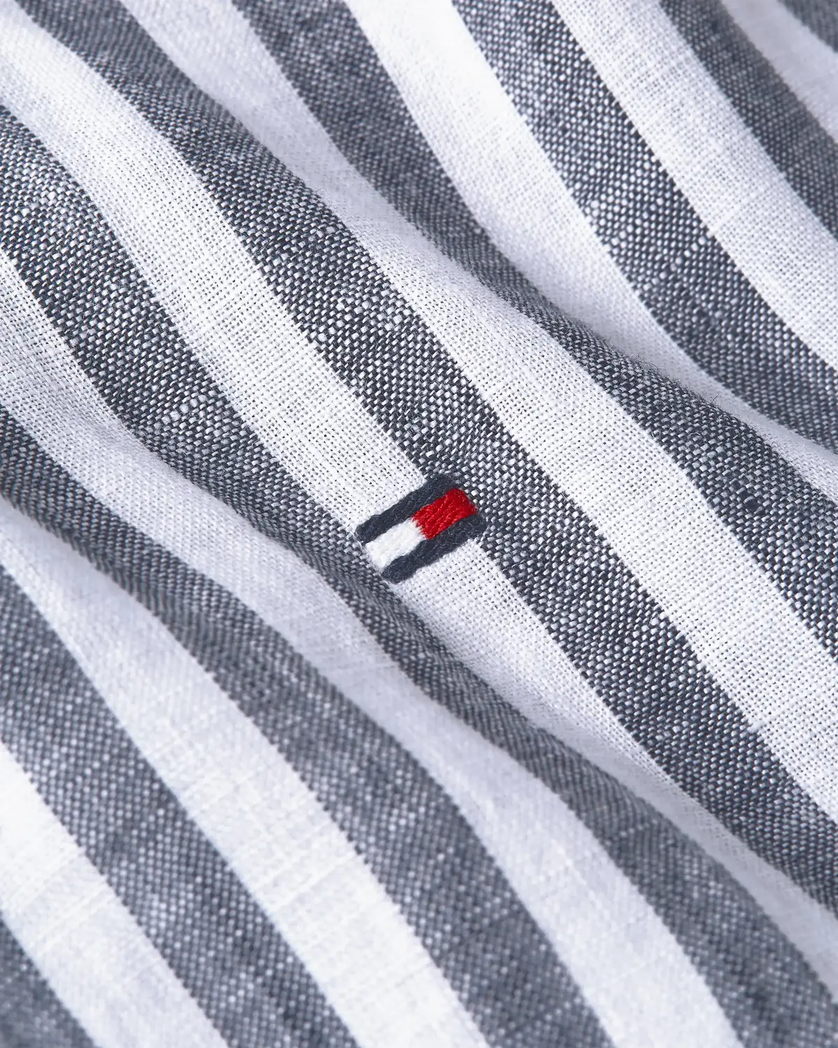 Tommy Hilfiger LINEN ESSENTIAL STRI, 0A5 Mavi Erkek Gömlek