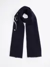 Tommy Hilfiger TH LOGO SCARF, 0GY Lacivert Kadın Eldiven-Atkı-Bere