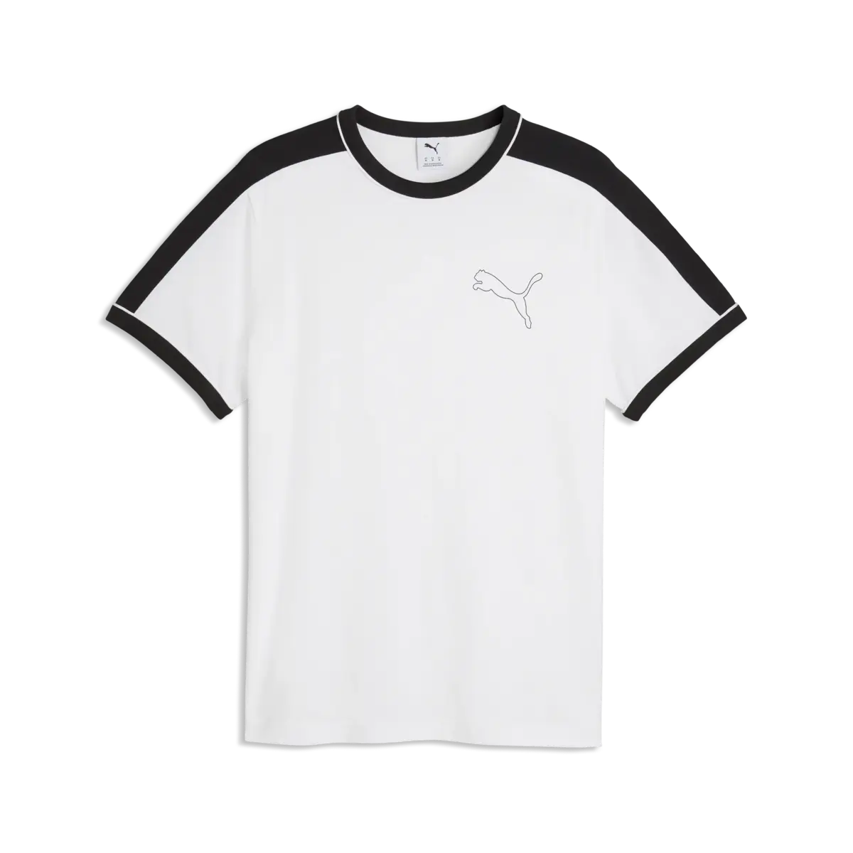 PUMA T7 Ringer Tee Erkek Beyaz T-Shirt