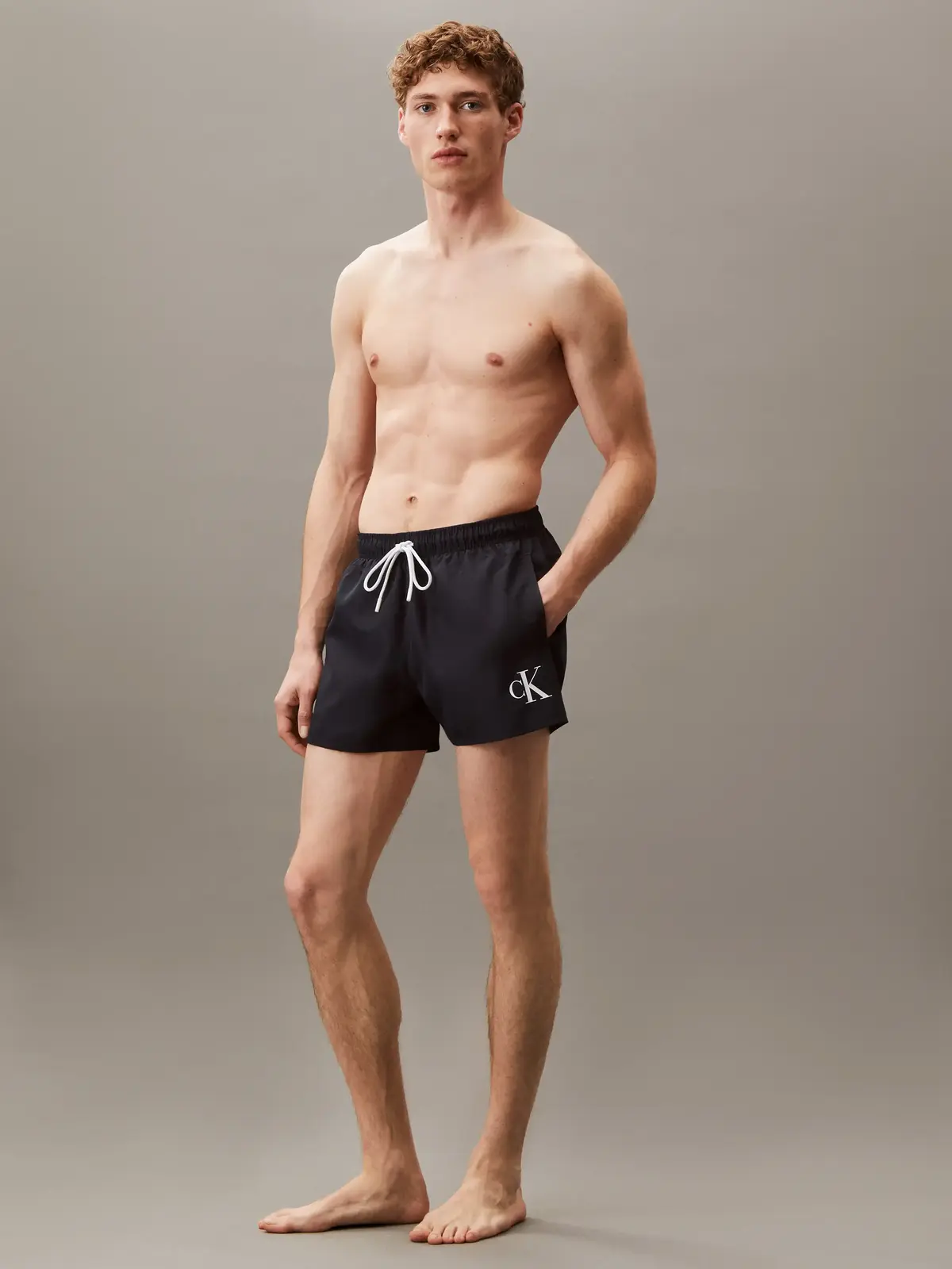 Calvin Klein SHORT DRAWSTRING Siyah Erkek Mayo Şort
