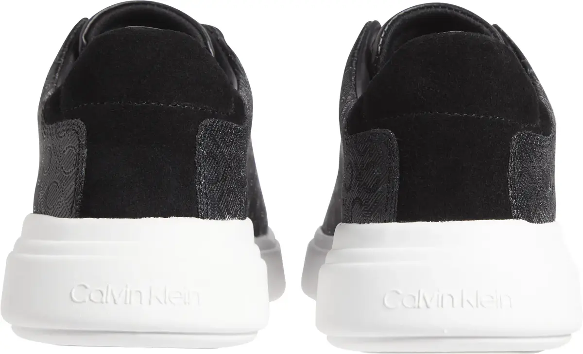 Calvin Klein CUPSOLE LACE UP MONO, 0GR Siyah Kadın Spor Ayakkabı & Sneaker