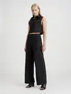 Calvin Klein WIDE LEG KNIT PANT Kadın Siyah Kumaş Pantolon
