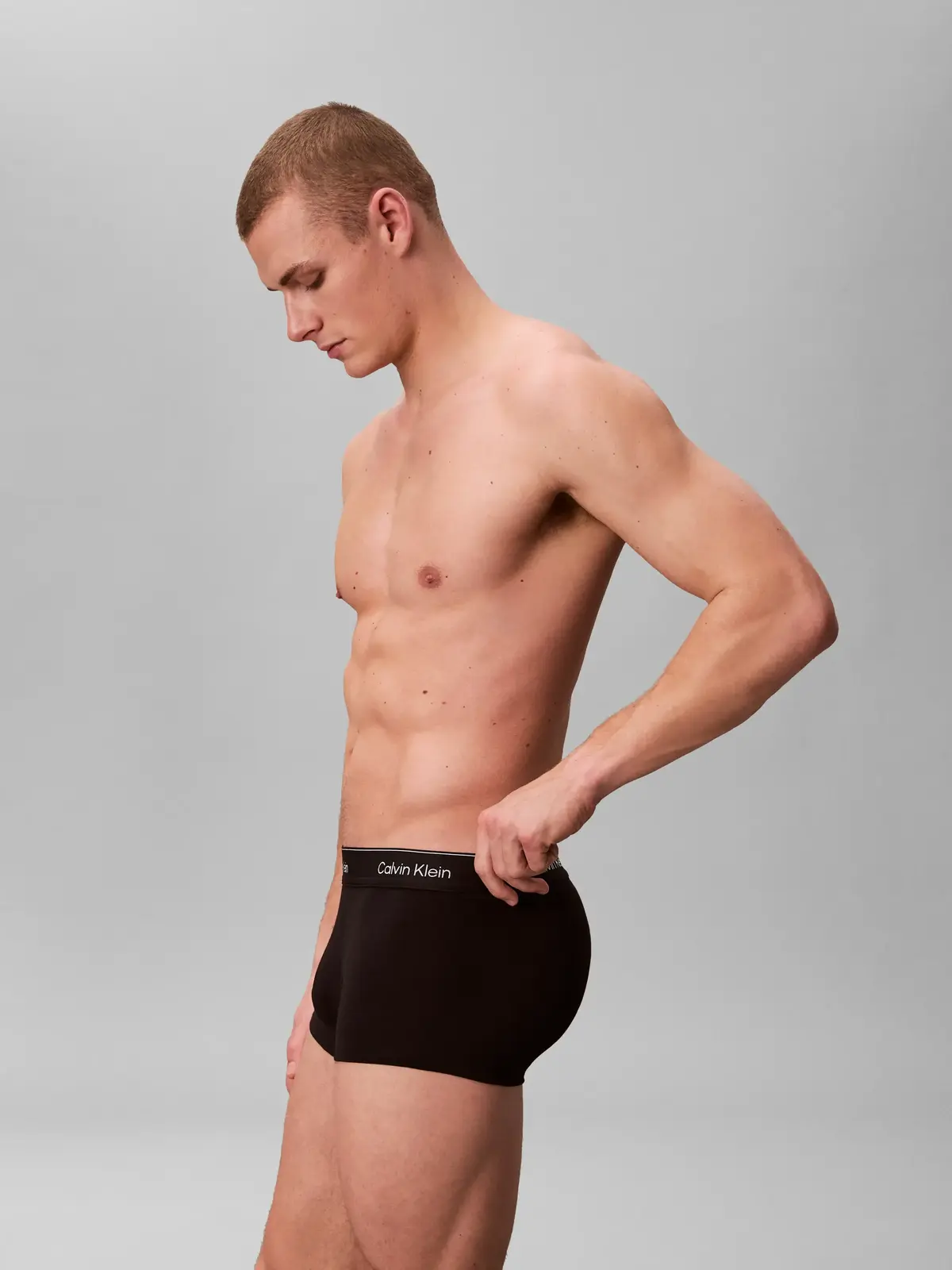 Calvin Klein LOW RISE TRUNK 3PK Siyah Erkek 3lü Boxer Set
