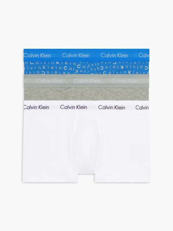 Calvin Klein LOW RISE TRUNK 3PK Erkek Beyaz Boxer Set