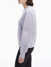 Calvin Klein TONAL EMB GRAPHIC SW Kadın Gri Sweatshirt