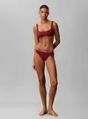 Calvin Klein UNLINED BRALETTE Bordo Sporcu Sütyeni Bra