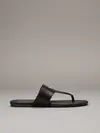 Calvin Klein FLAT SANDAL TOEPOST, 0GJ Siyah Kadın Terlik