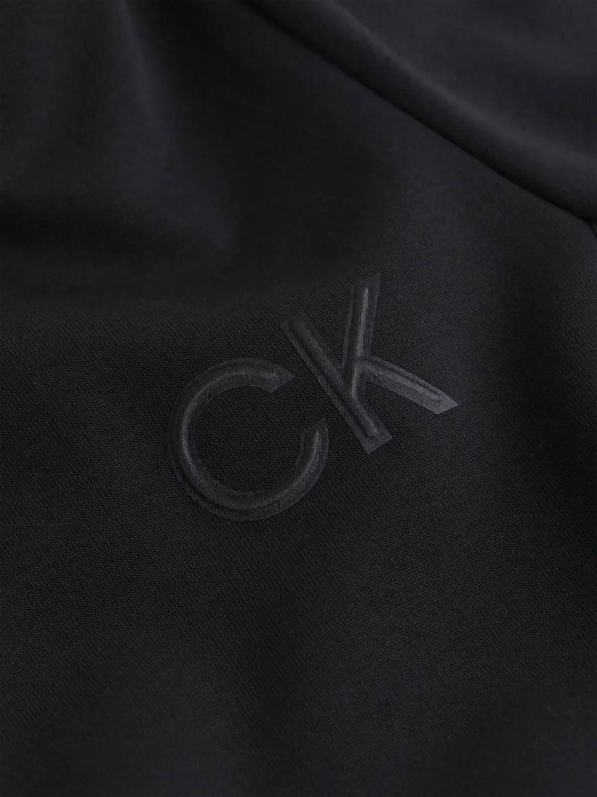Calvin Klein SATIN CK REGULAR ZI, BEH Siyah Kadın Sweatshirt