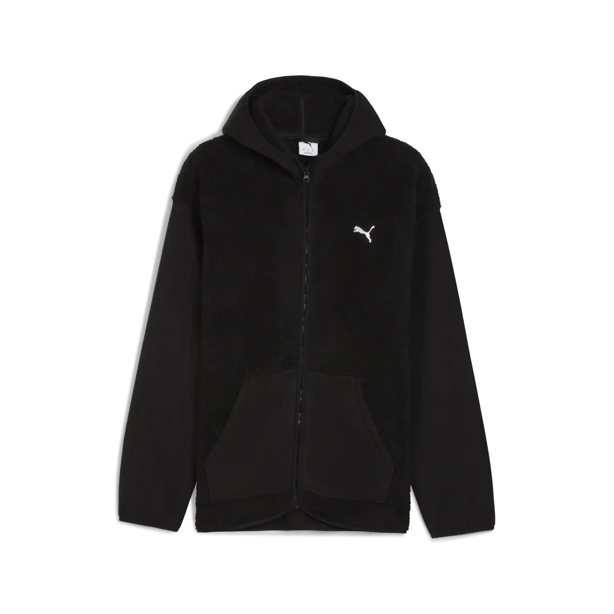 PUMA ESS ELEVATED Full-zip Hoodie Erkek Siyah Fermuarlı Hoodie