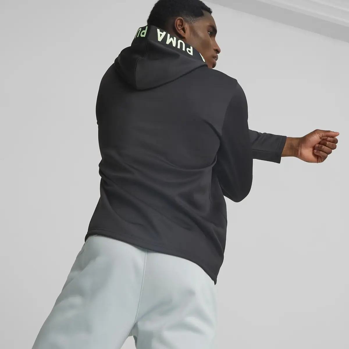 Puma Traın Pwr Fleece Hoodıe Siyah Erkek Koşu Ve Yürüyüş Hoodie