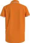 Calvin Klein MONOGRAM TIPPING FIT Erkek Turuncu Polo T-Shirt