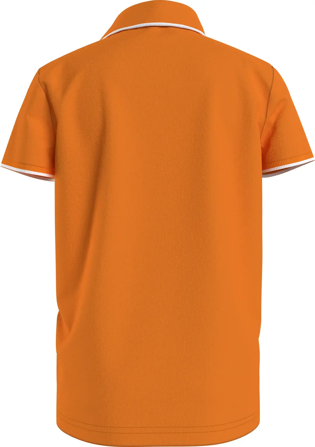 Calvin Klein MONOGRAM TIPPING FIT Erkek Turuncu Polo T-Shirt