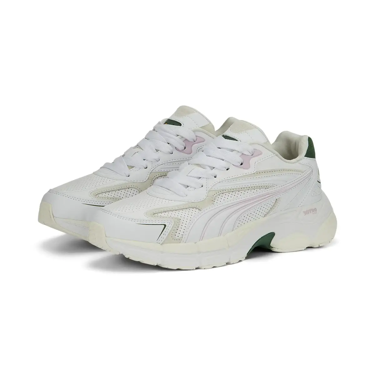 Puma Teveris Nitro Preppy Wns Puma White-Vine Beyaz Kadın Günlük Spor Ayakkabı